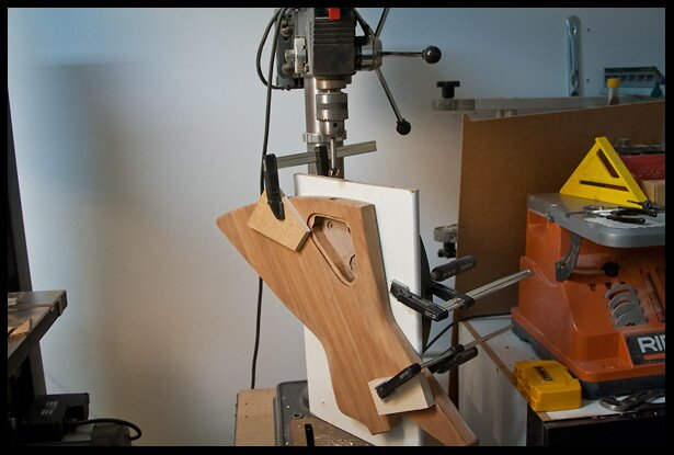 Drilling the jack hole
