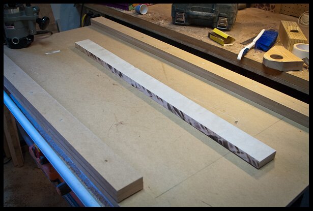 Planing and thickness routing the neck blank