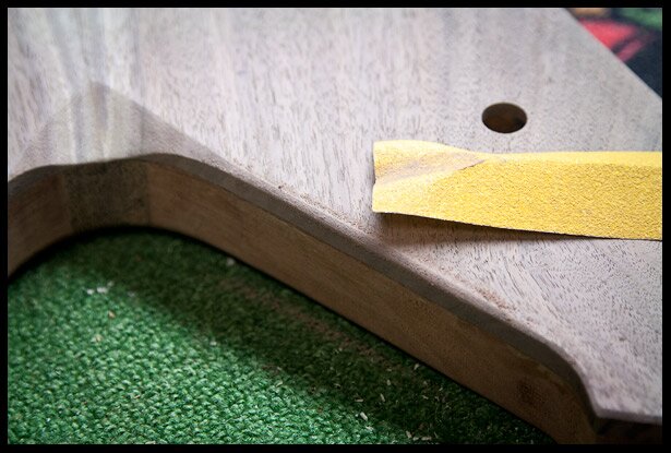 Adding a round over on the front of the body
