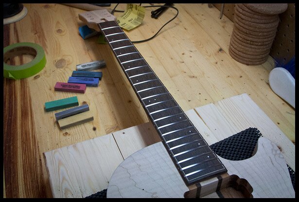 cleaning the frets