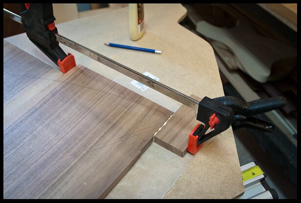 gluing on an extension, closeup
