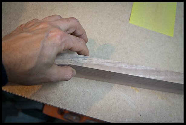 dry testing the scarf joint