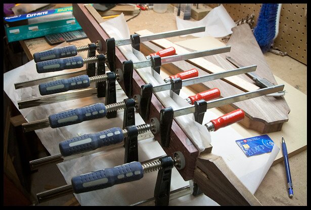 Clamping the neck 