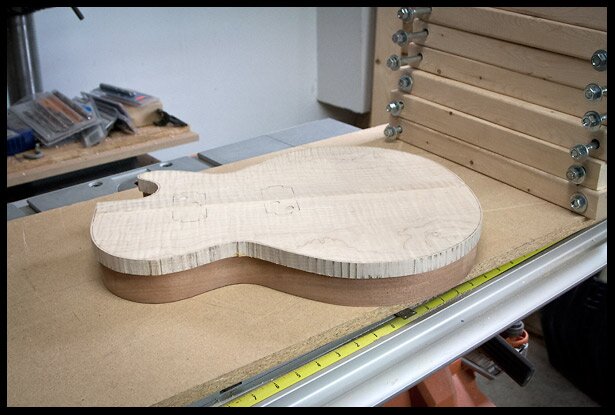 After the glue has dried overnight