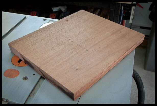 1-piece mahogany cut