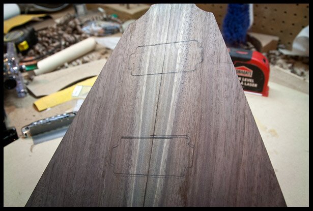 Drawing the location of the pickups