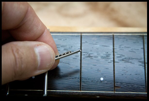 Trimming the fret tang