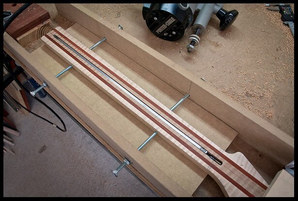 Truss rod channel