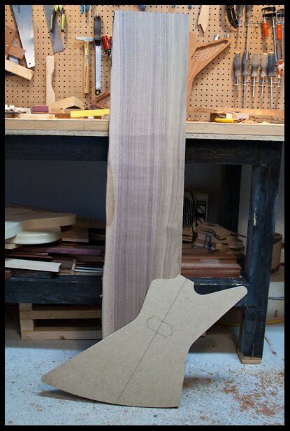 This walnut board will become the top