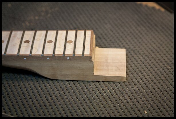 The upper part of the heel in final shape