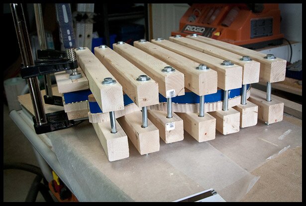 Clamping the top and bottom