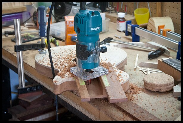 Carving the neck pocket