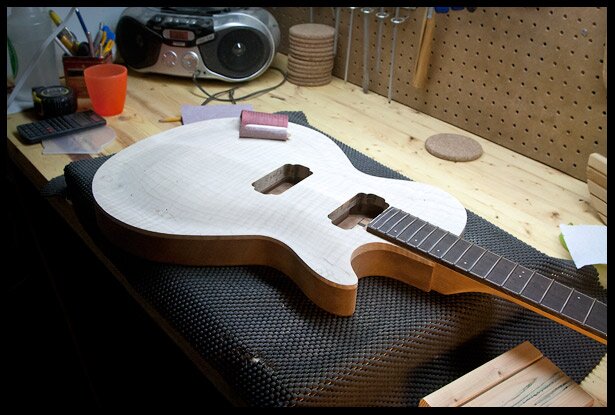 more sanding of the top