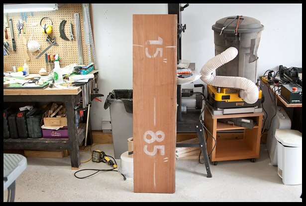 Starting with a nice piece of African mahogany