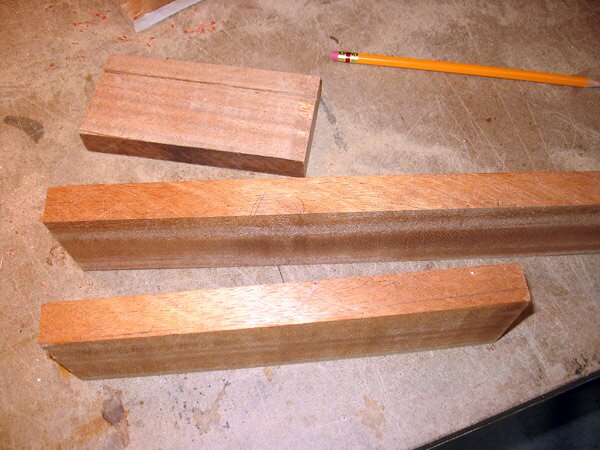 Getting ready to glue the heel to the neck