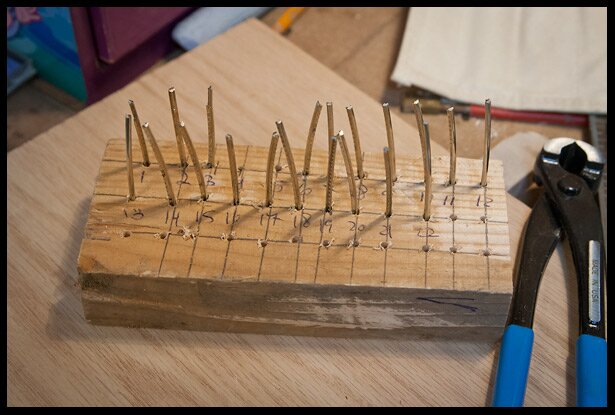 The fret are cut to size, tangs are nipped and they are ready to be installed