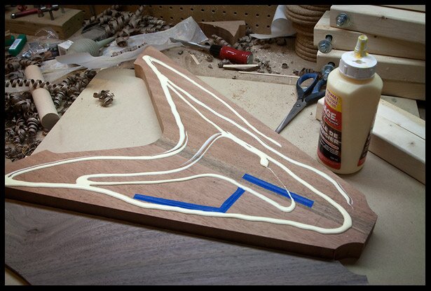 Applying glue