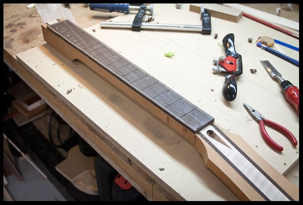 After the glue has dried and the clamps removed