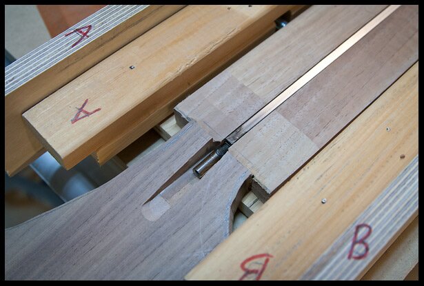 Truss rod channel routed