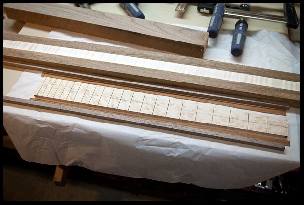 Preparing the fretboard for binding