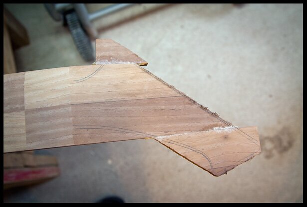 after gluing the headstock extensions