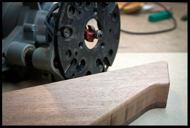 Rounding over the edges on the back 