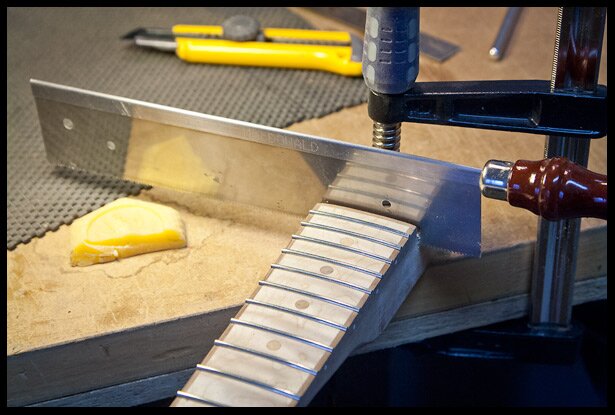 Cutting the upper part of the heel