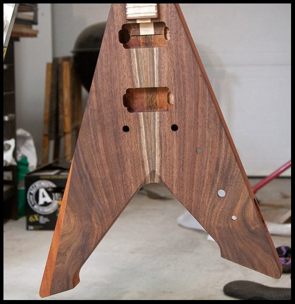 After much sanding, the finishing process has begun.