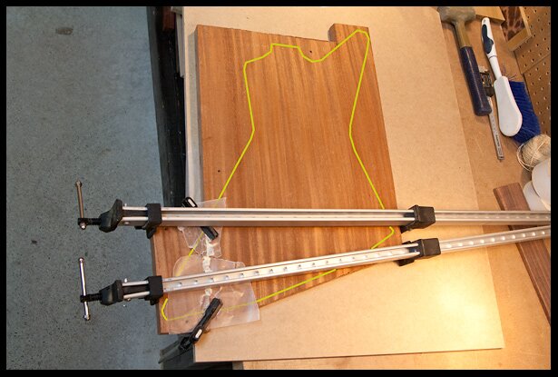 Adding a piece of mahogany