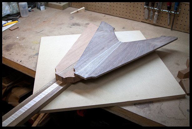 The body, the top and the neck blank