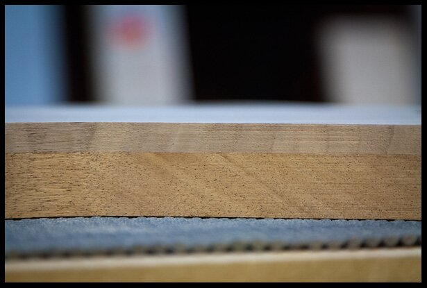 Closeup of the joint between top and bottom