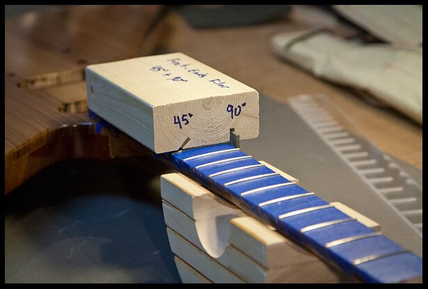 Filing the edges flat and adding a bevel