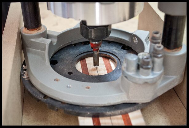 Centering the neck under the router bit