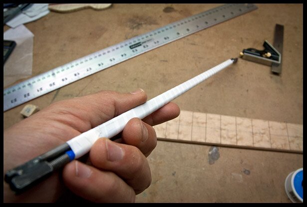 Wrapping the truss rid with Teflon tape